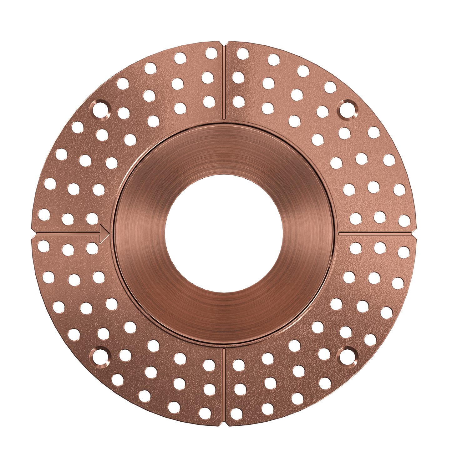3.5 Inch Copper Round Trimless Kit