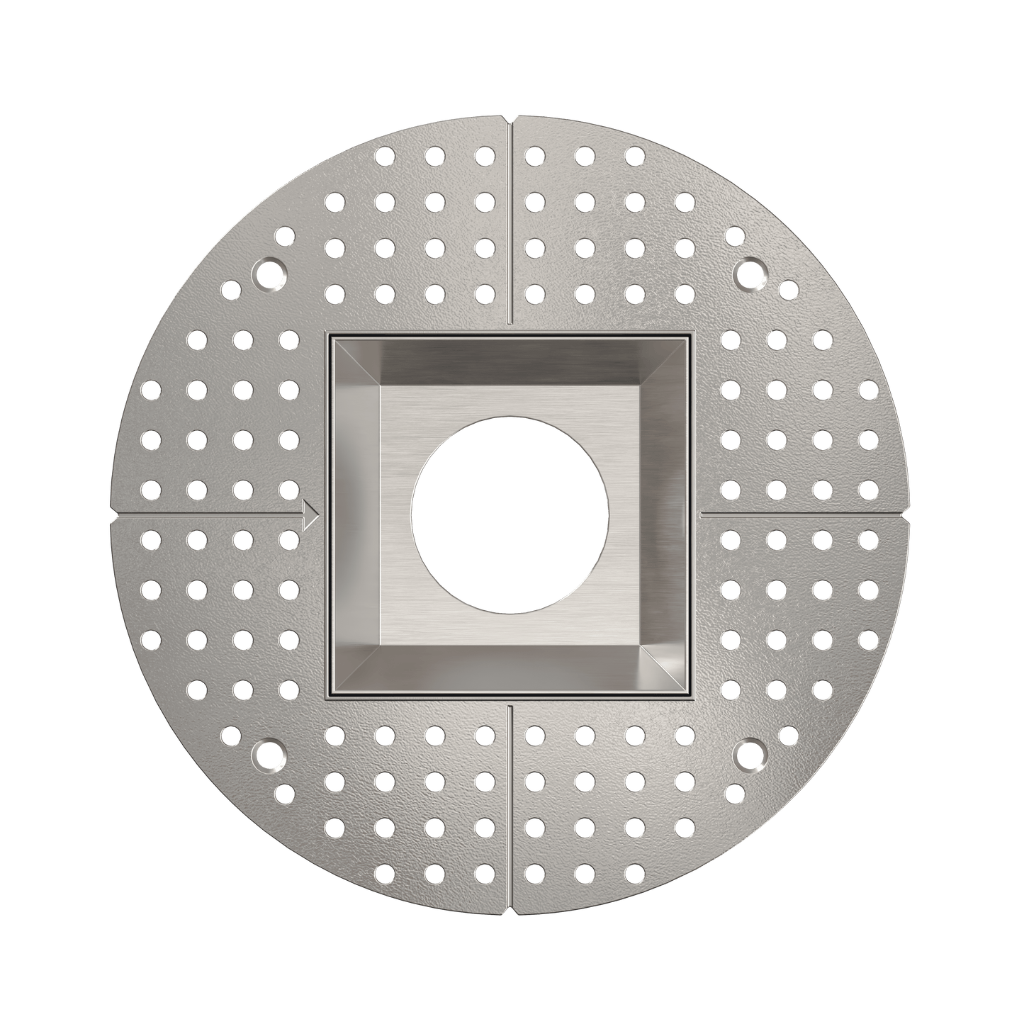 3.5 Inch Nickel Square Trimless Kit