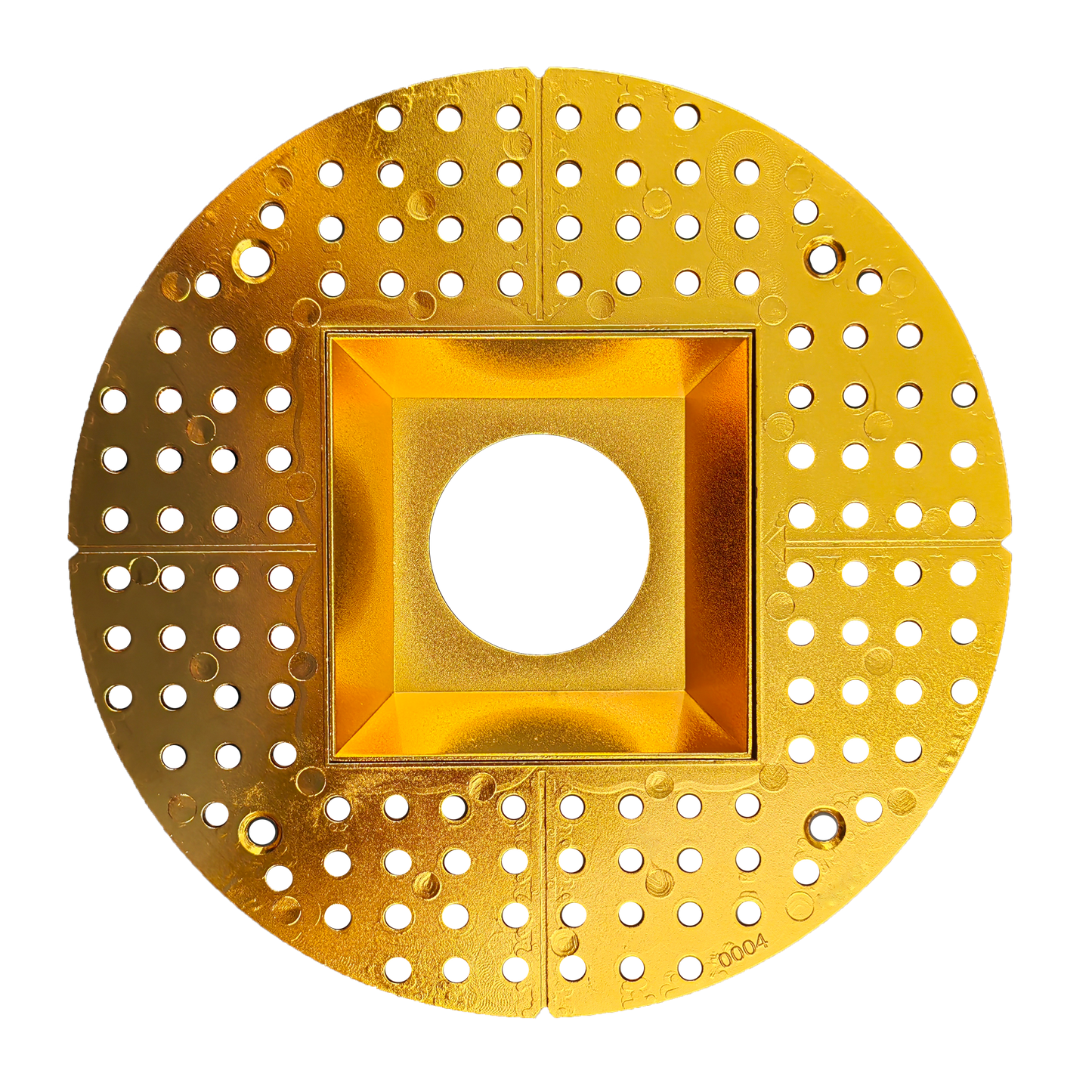 3.5 Inch Brass Square Trimless Kit