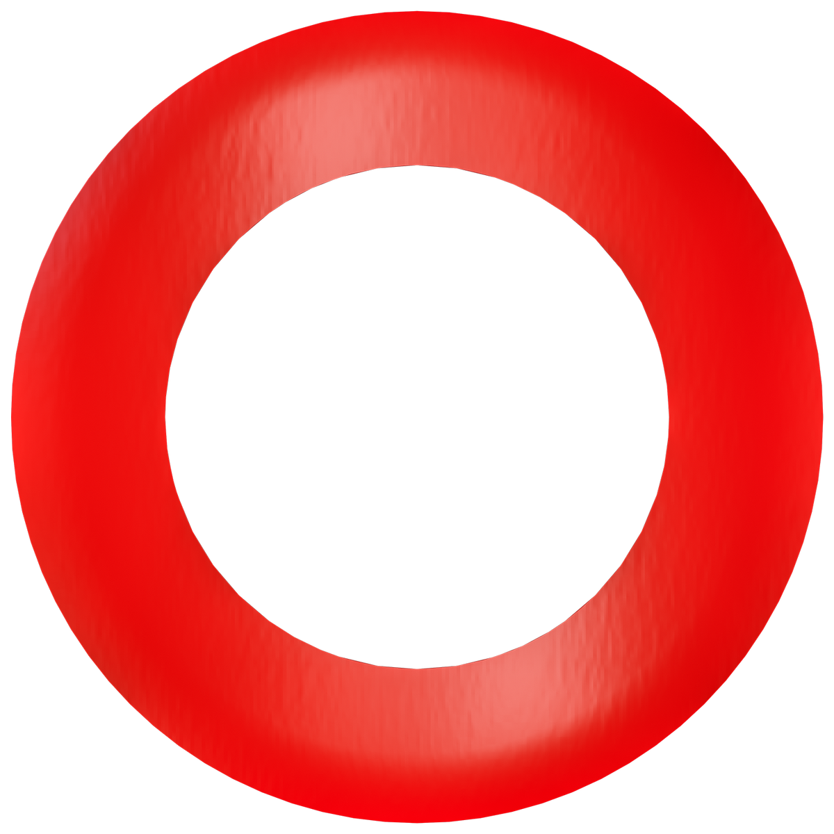 4" Round Slim Red Cover