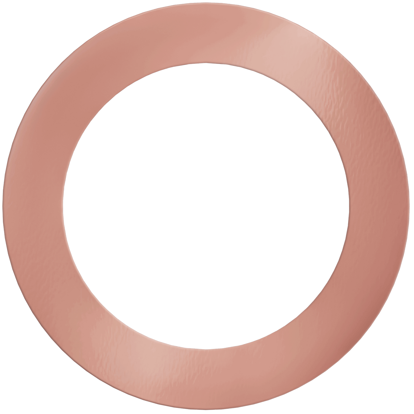6" Round Slim Rose Blush Cover