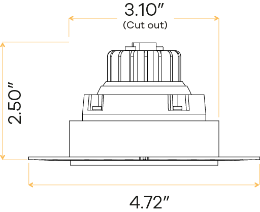 2" Gimbal Trimless (White) G2