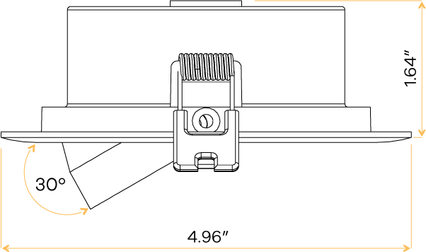 4" Round Flat Gimbal