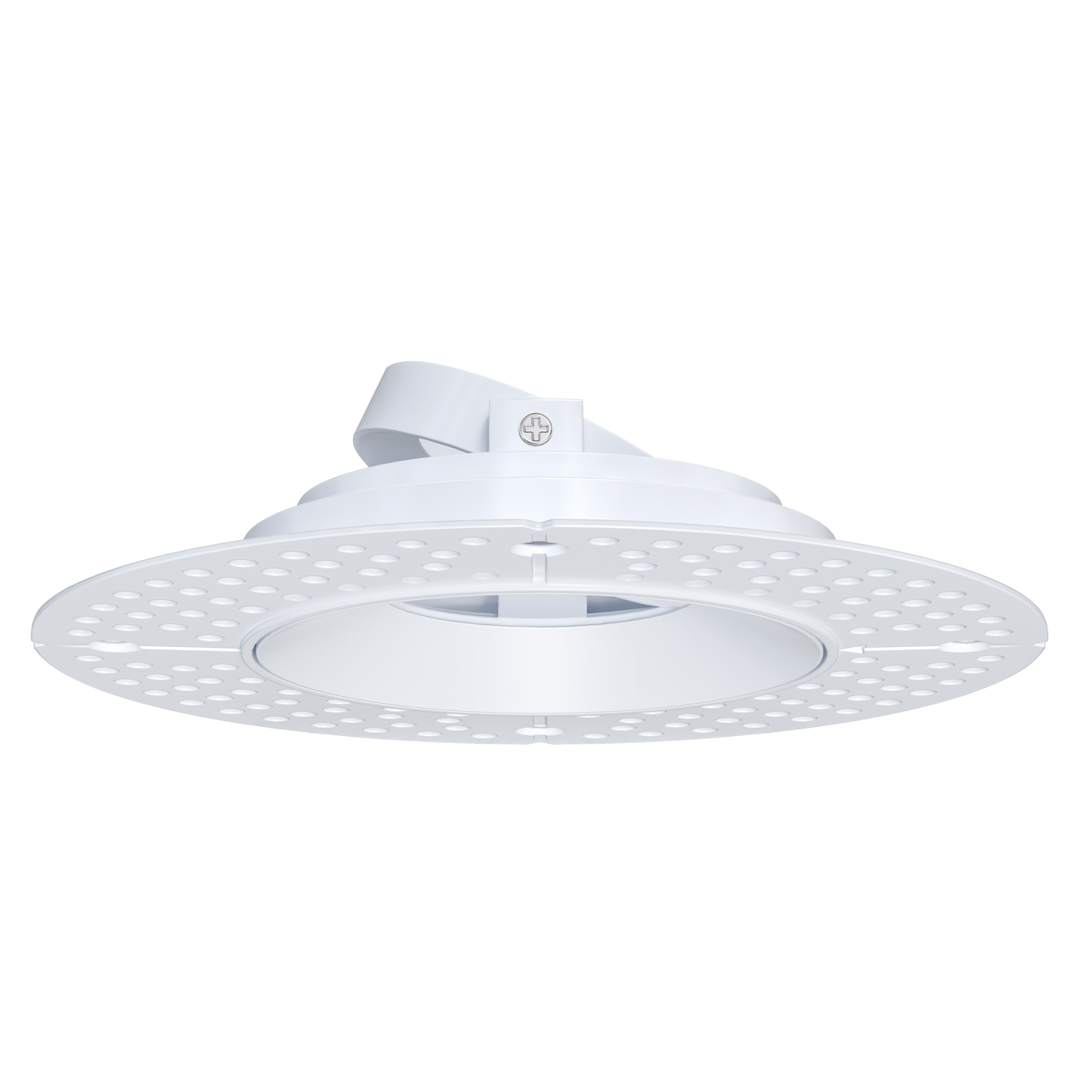 3 Inch White Round Adjustable Trimless