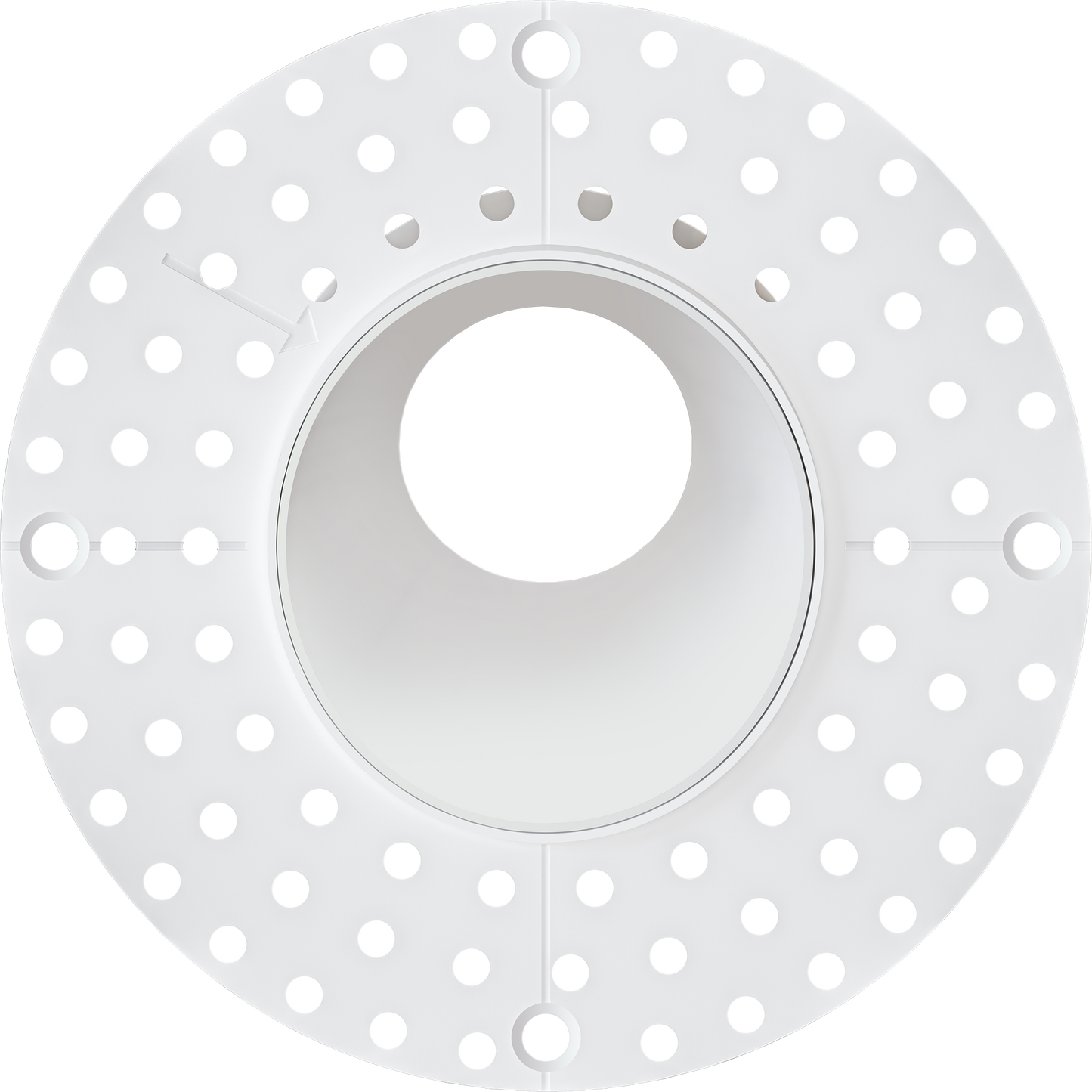 3 Inch White Round Wall Wash Trimless Kit