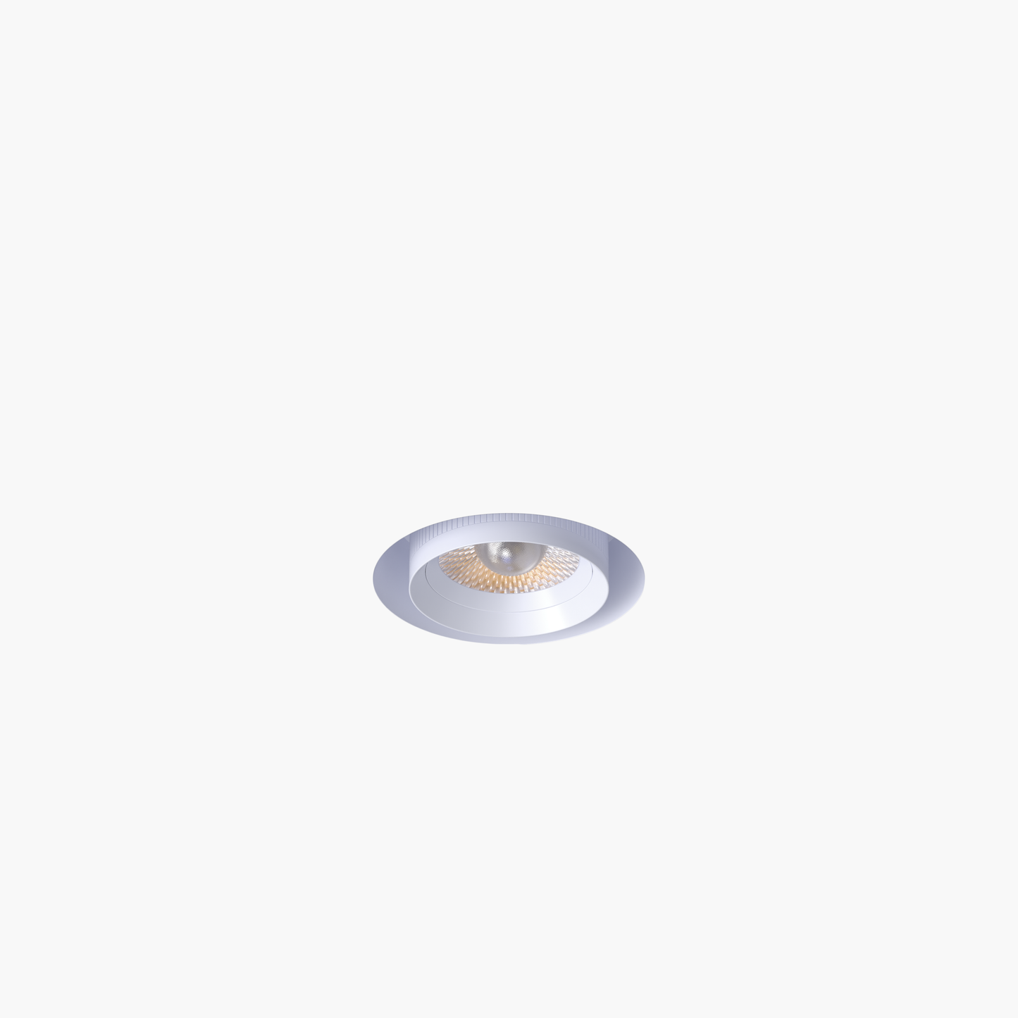 3” Round Retractable Trimless White
