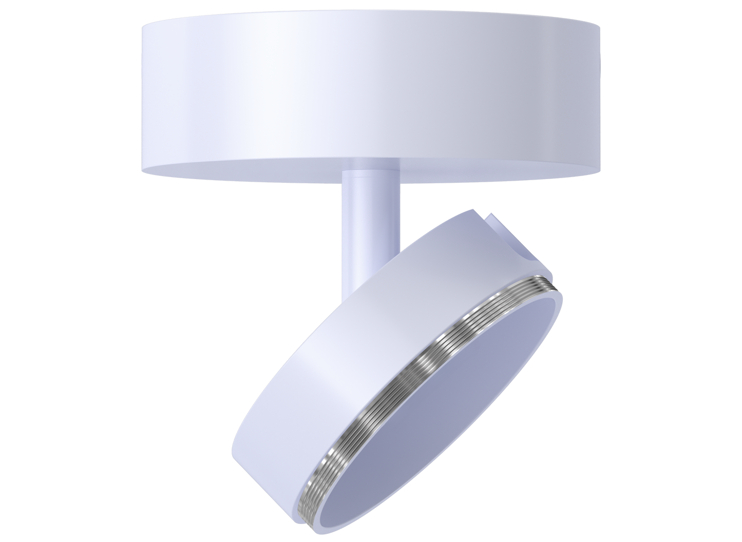 3.7 Inch Surface Mount Monopoint (White)