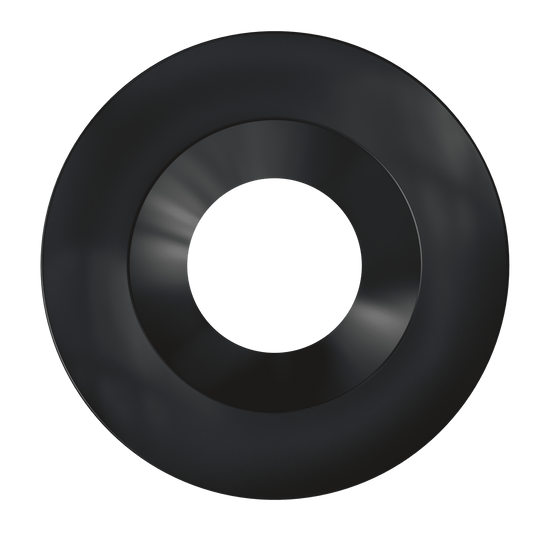 2 Inch Black Round Trim