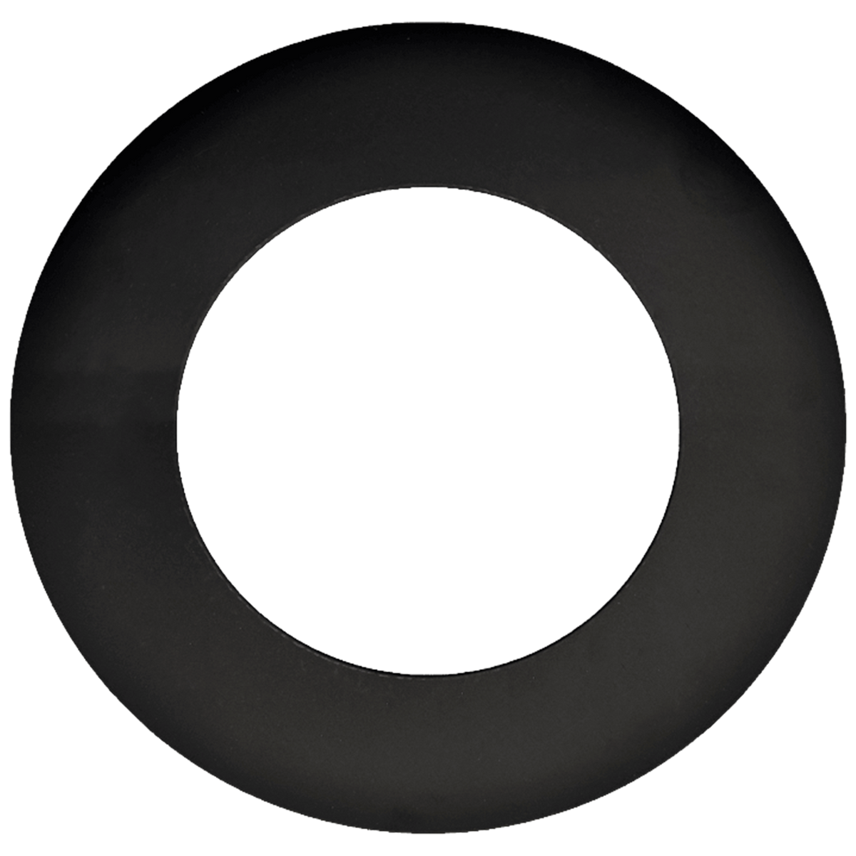 4" Round Slim Black Cover