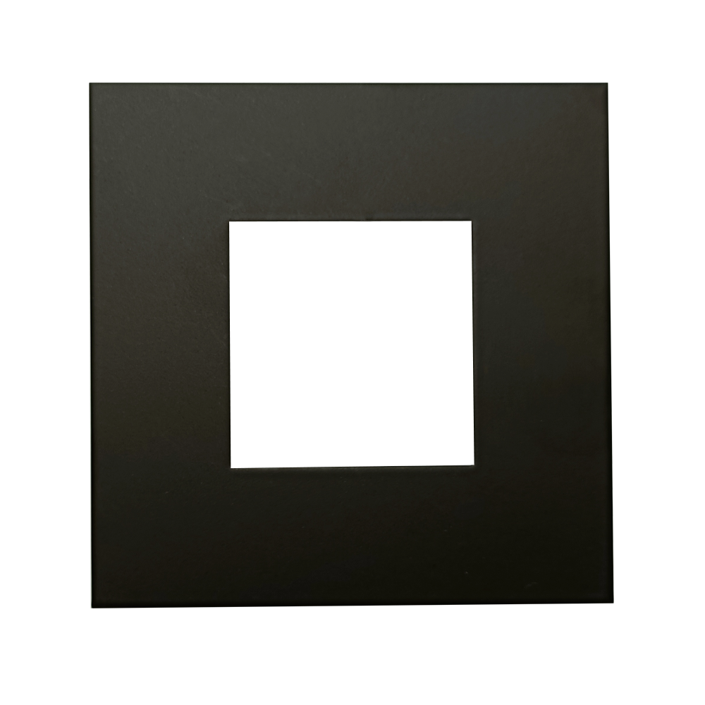 3" Square Slim Black Cover