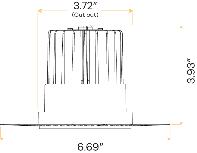 4” Round Trimless Luminaire