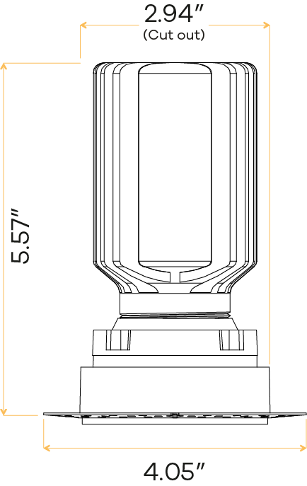 2" HO Gimbal Trimless (Black)