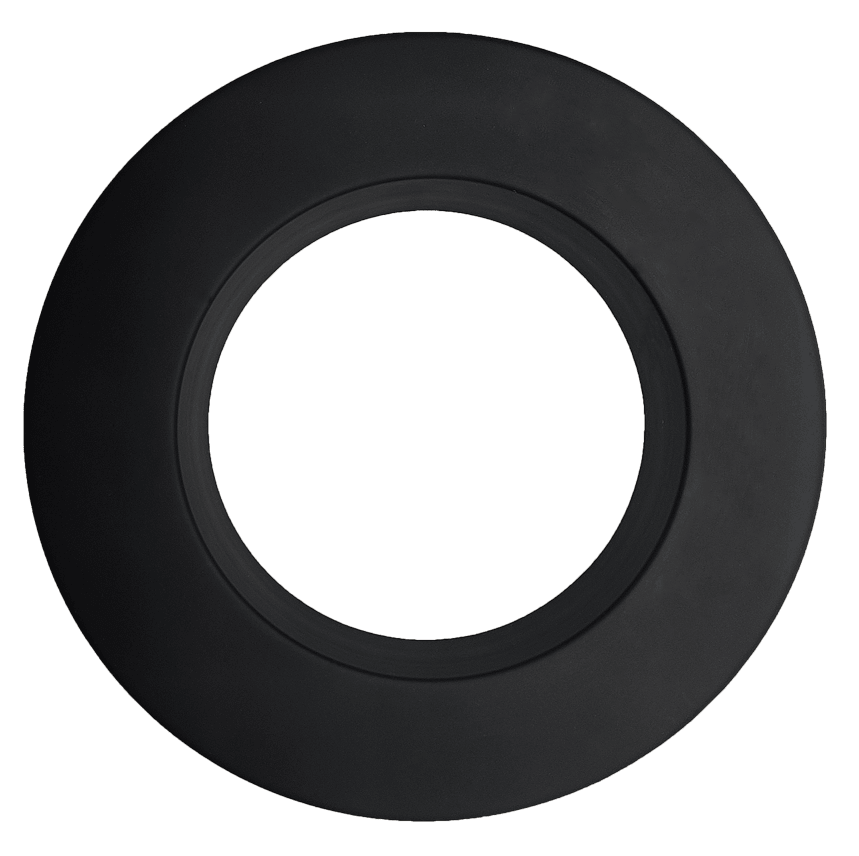 4" Round Regress Slim Black Cover