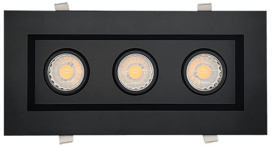 3” Triple Head Regress Multiple Gimbal Black