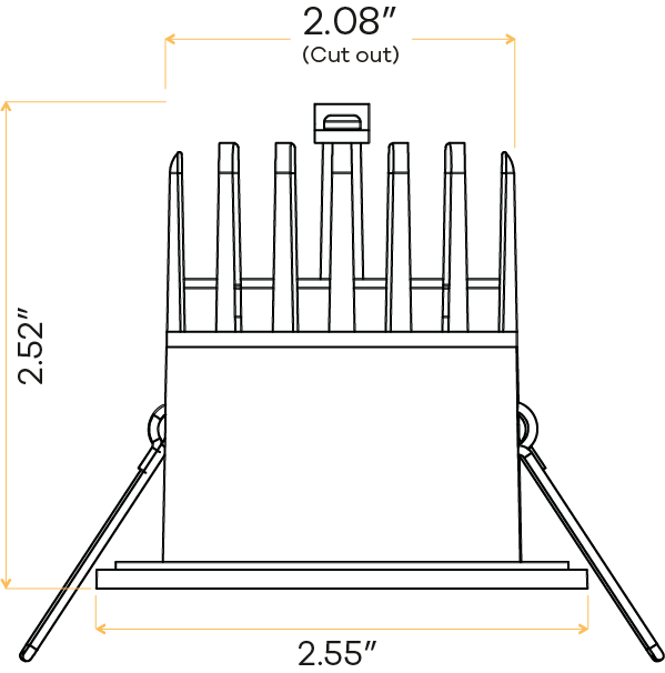 2" Round Regress slim
