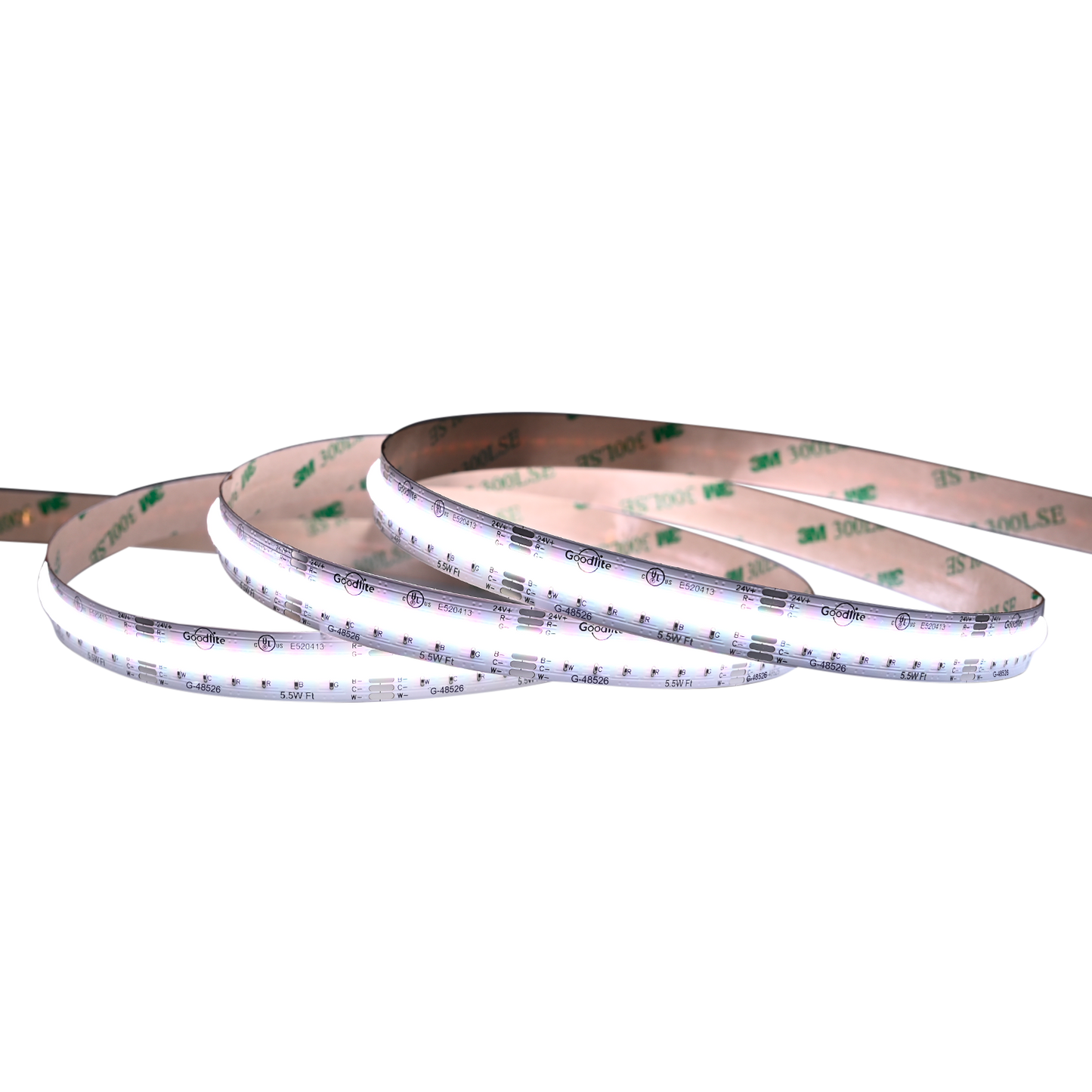 5.5W COB RGBWW Tape Light 100ft