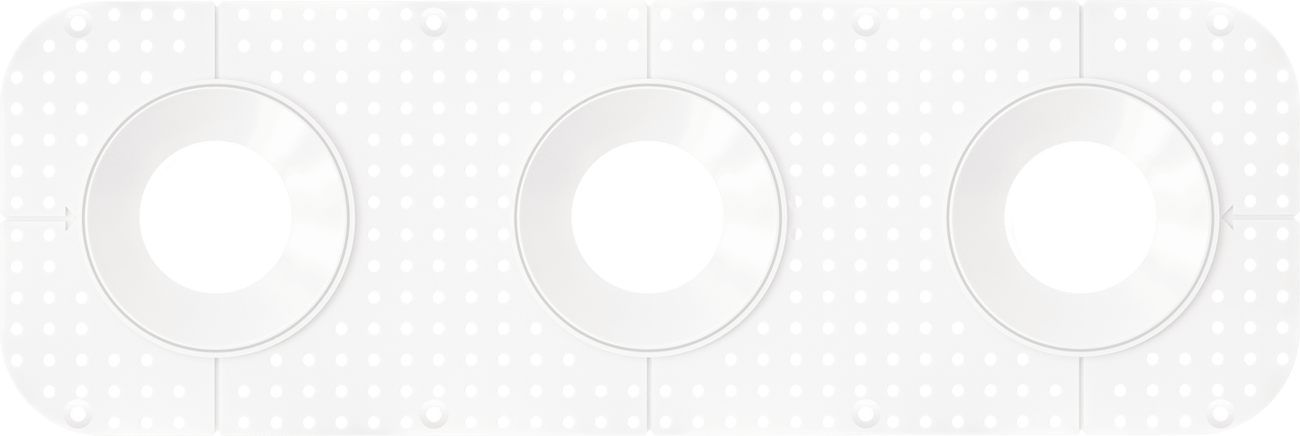 3.5 Inch Round Triple Head Trimless Kit