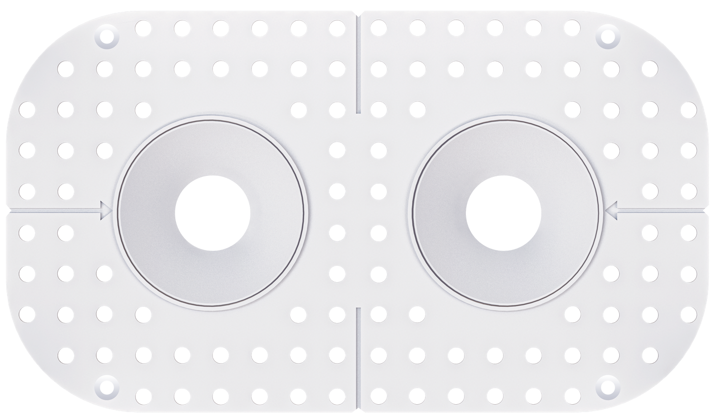 1 Inch Round Double Head Trimless Kit
