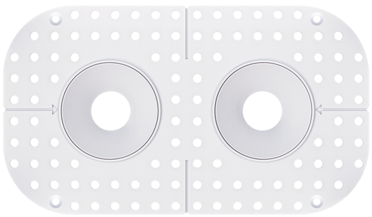 1 Inch Round Double Head Trimless Kit