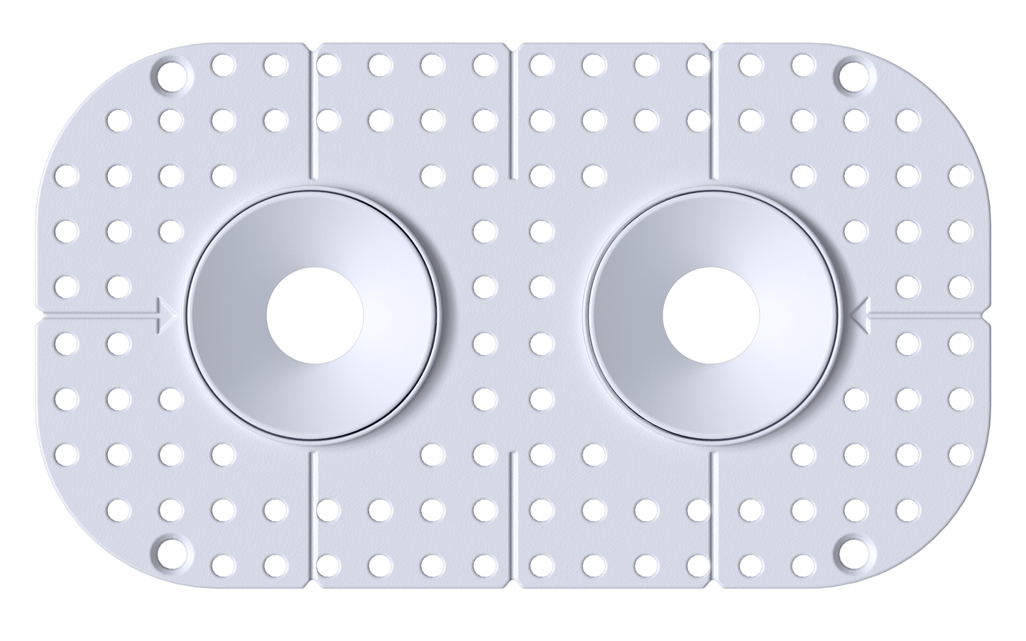 1 Inch Round Double Head Trimless Kit