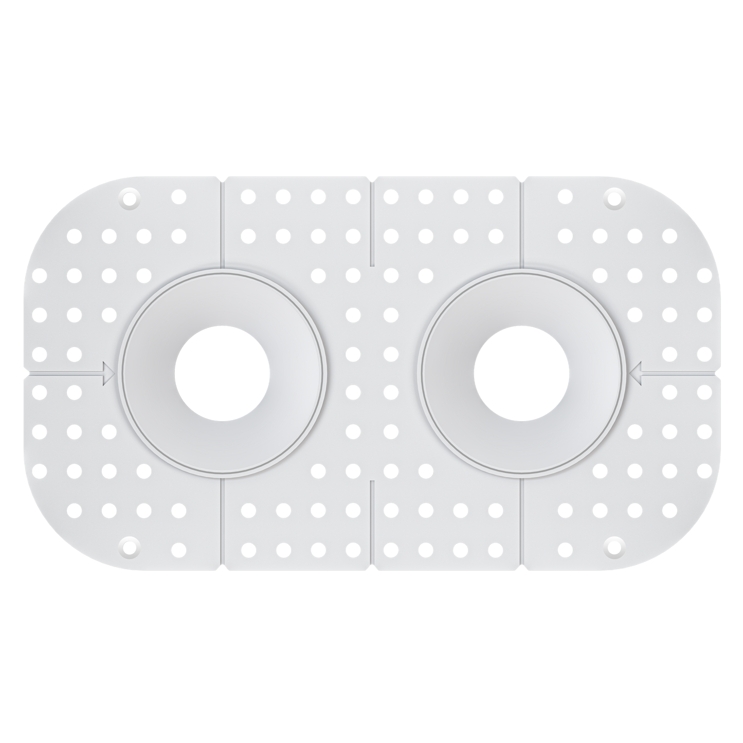 3 Inch Round Double Head Trimless Kit