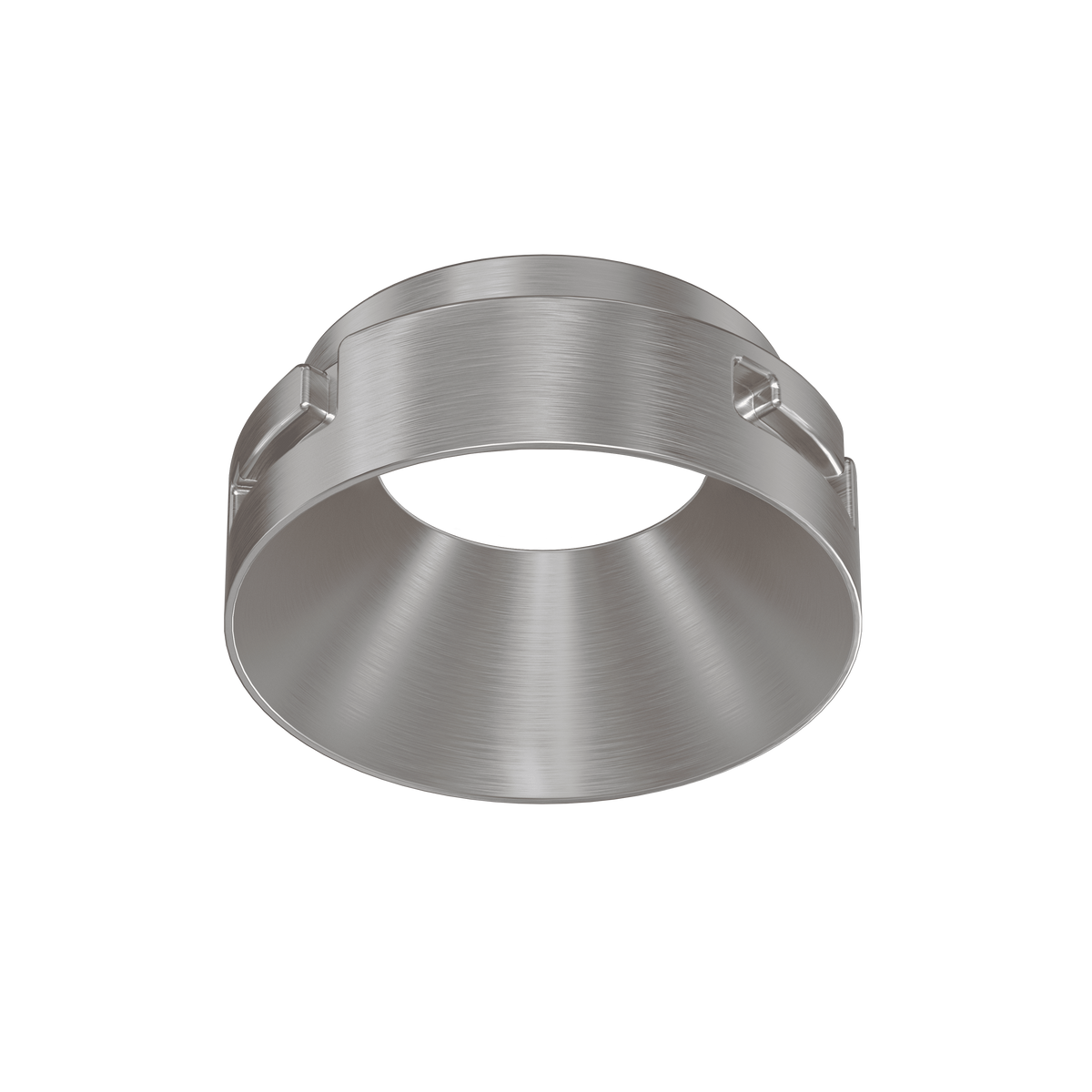 3 inch Brushed Nickel Round Trimless Adapter