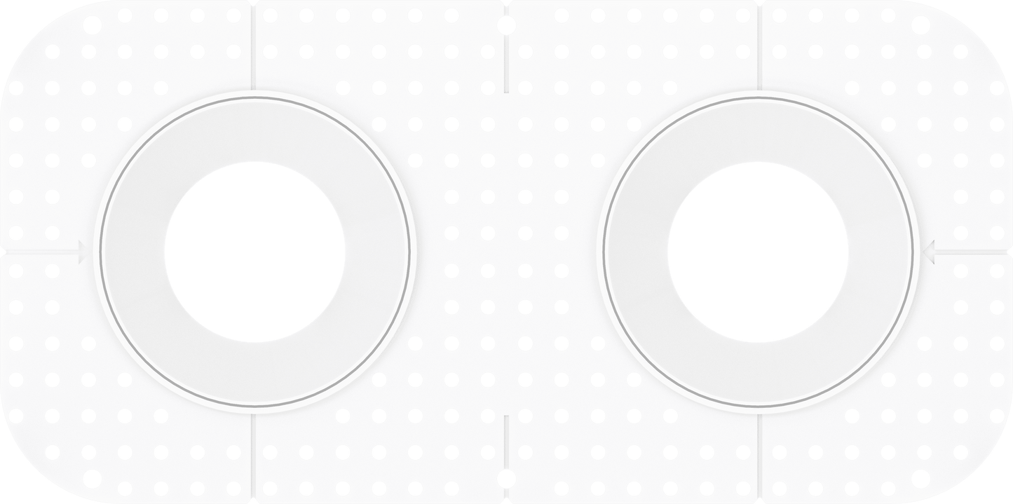 4 Inch Round Double Head Trimless Kit