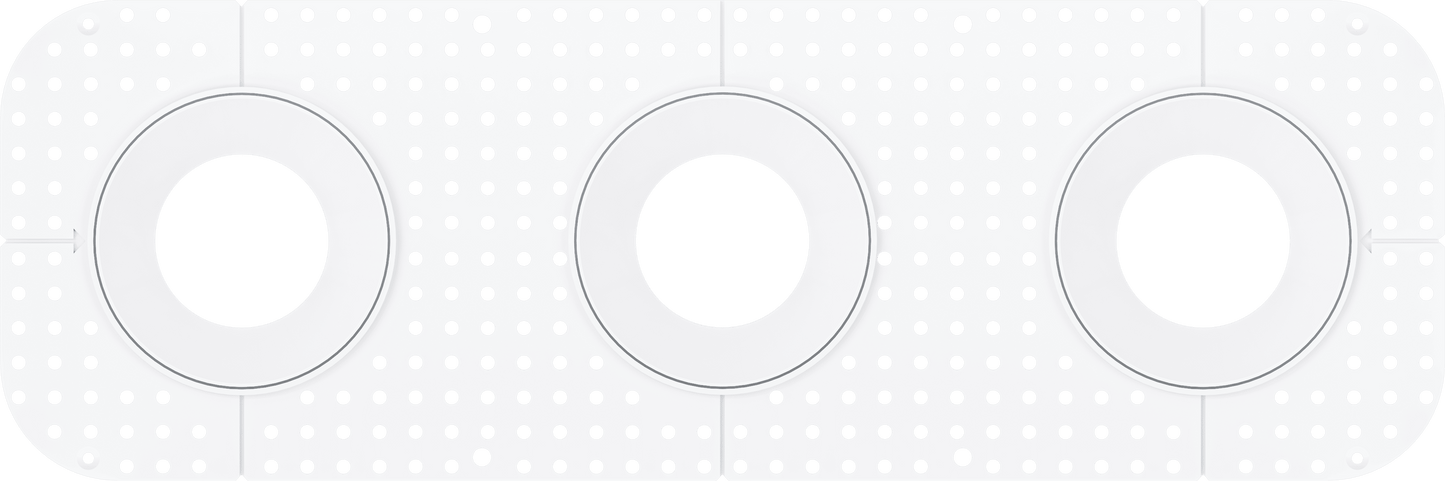4 Inch Round Triple Head Trimless Kit