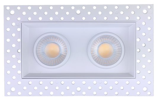 3.5" Single Head Trimless Regress Multiple Gimbal White