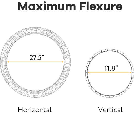 1/2" Flexible Trimless Channel 8ft