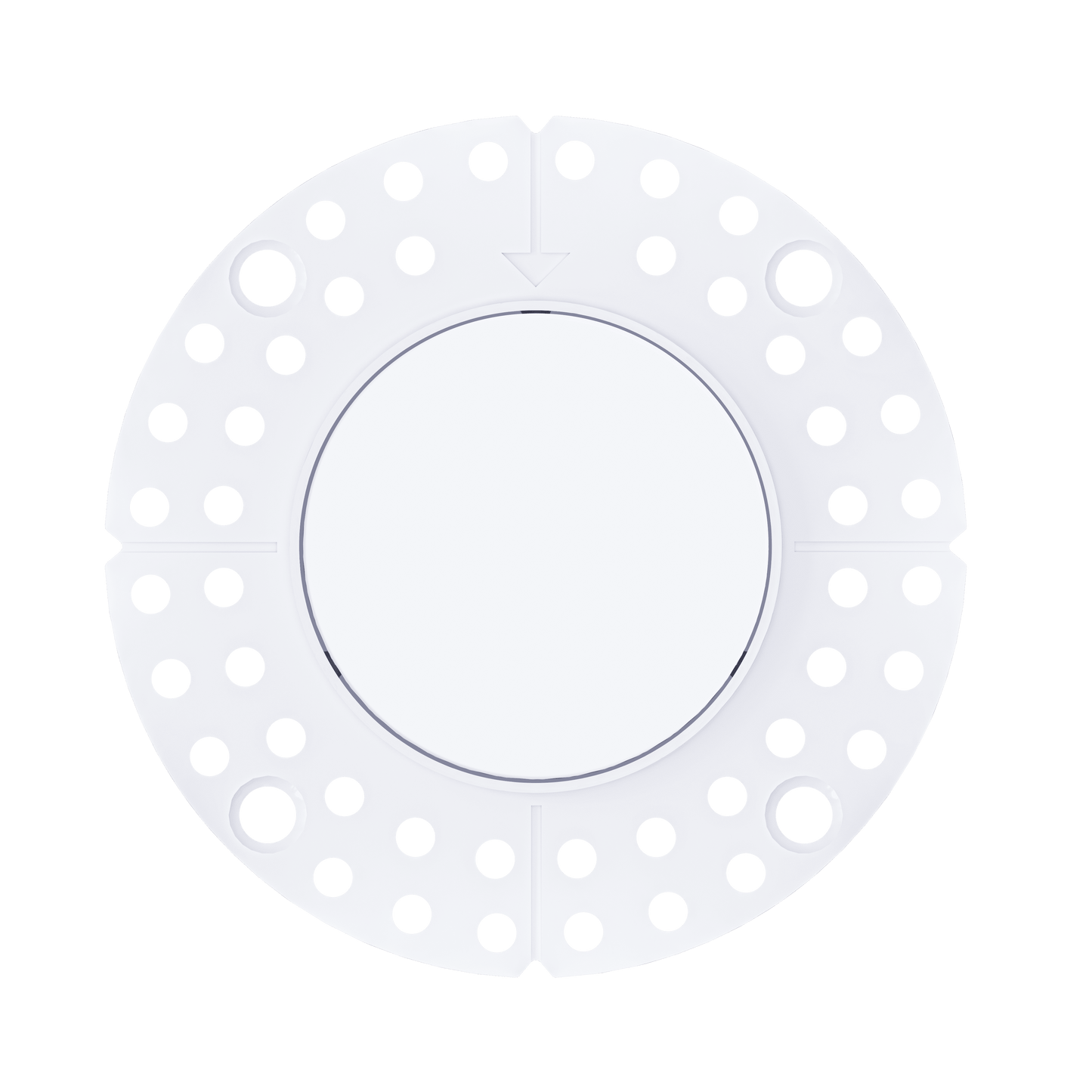 2″ Round Trimless Flushed