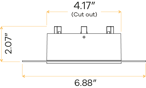 4″ Round Trimless Flushed