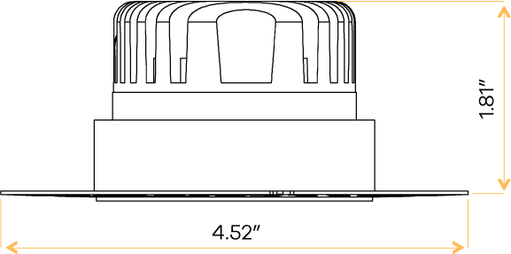 3" Round Trimless Regress Slim
