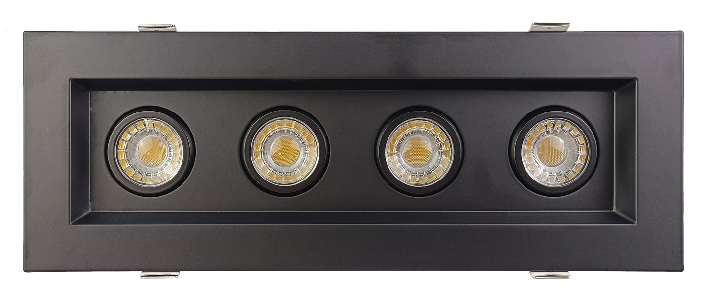 3” Four Head Regress Multiple Gimbal Black