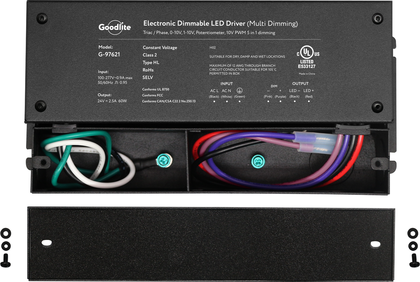 60W Electronic Led Driver 24V (Multi Dimming)