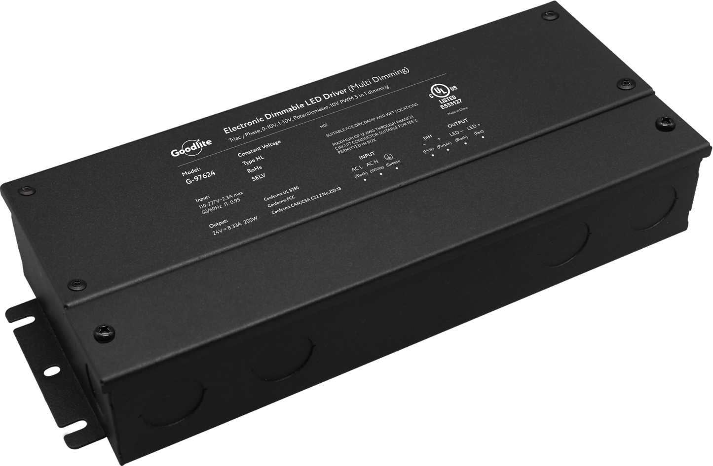 200W Electronic Led Driver 24V (Multi Dimming)
