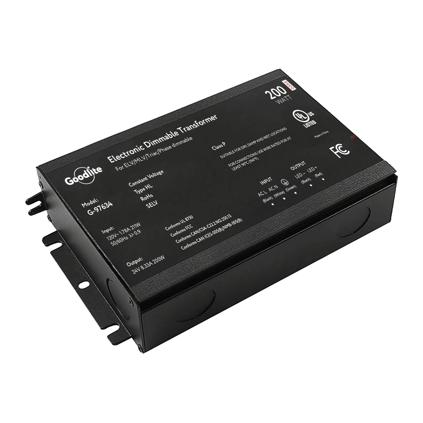 200w electronic 24v transformer