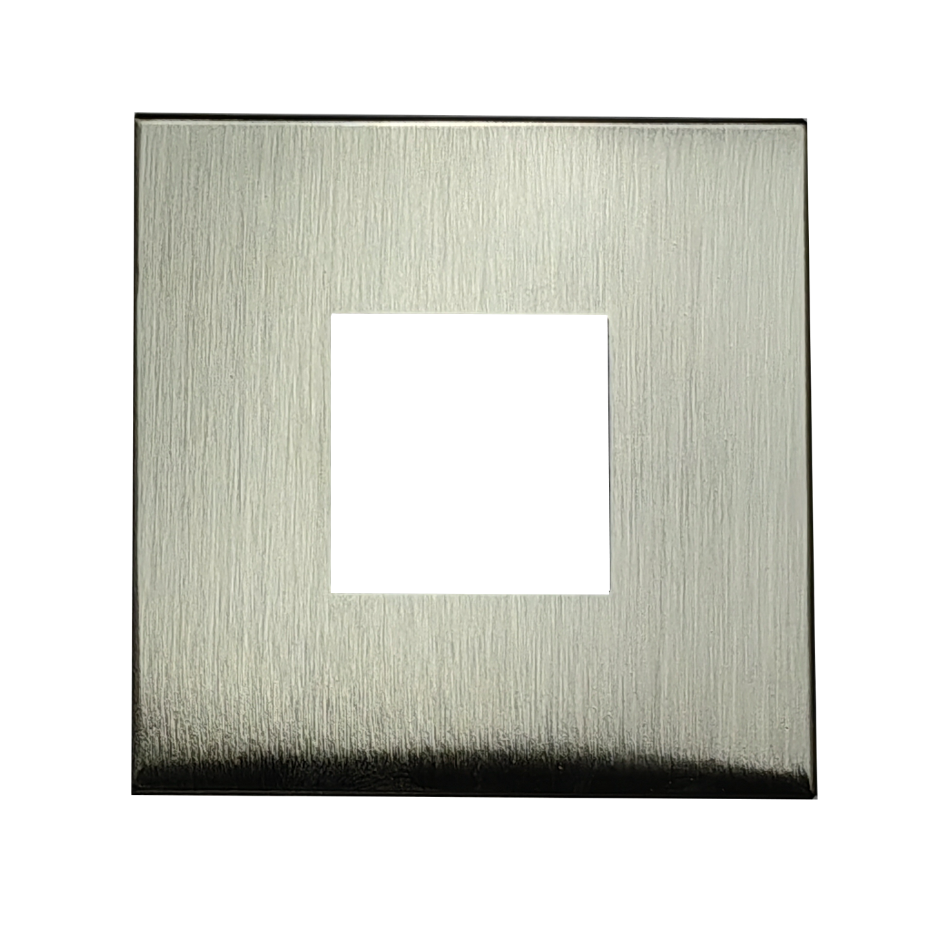 2" Square Slim Brushed Nickel Cover