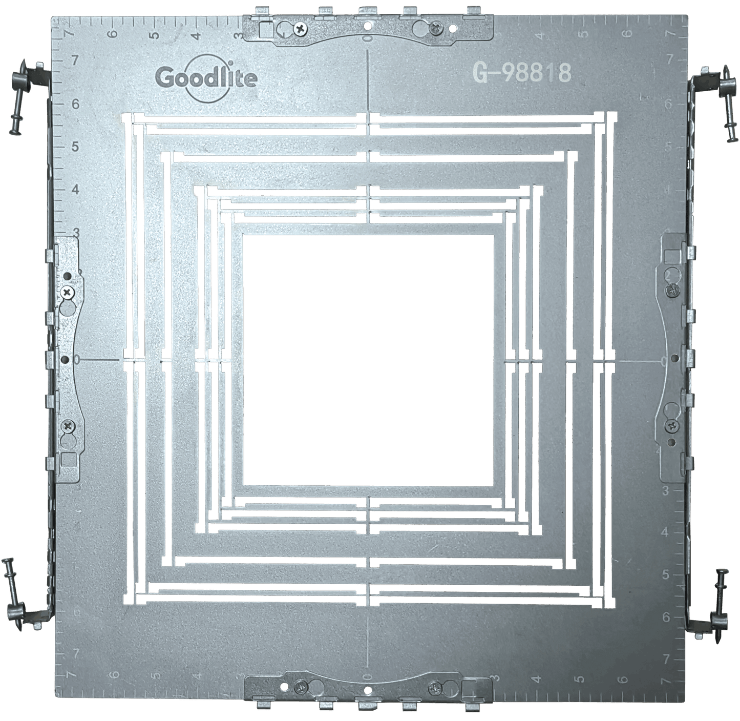 6″ Rectangular Flanged New construction plate