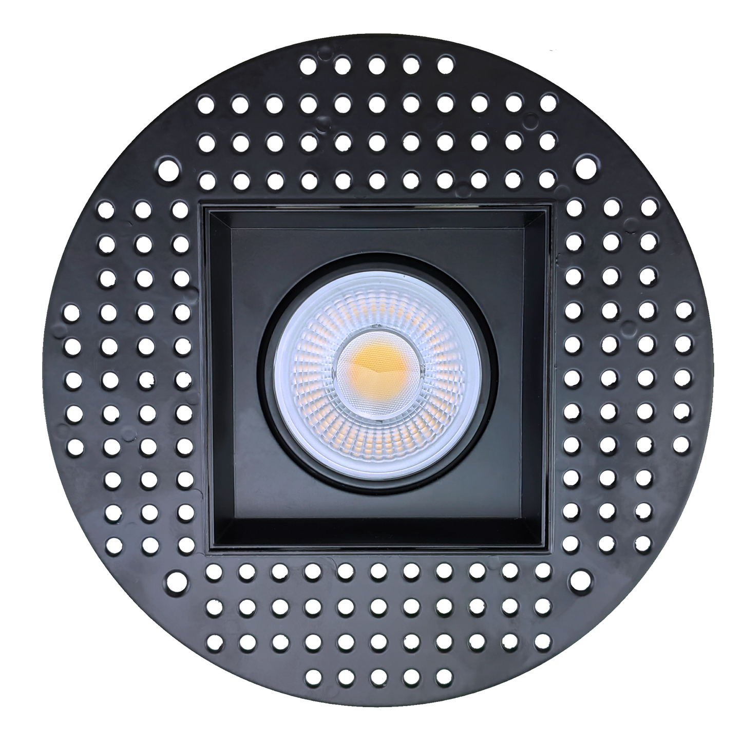 4" Single Head Trimless Regress Multiple Gimbal Black