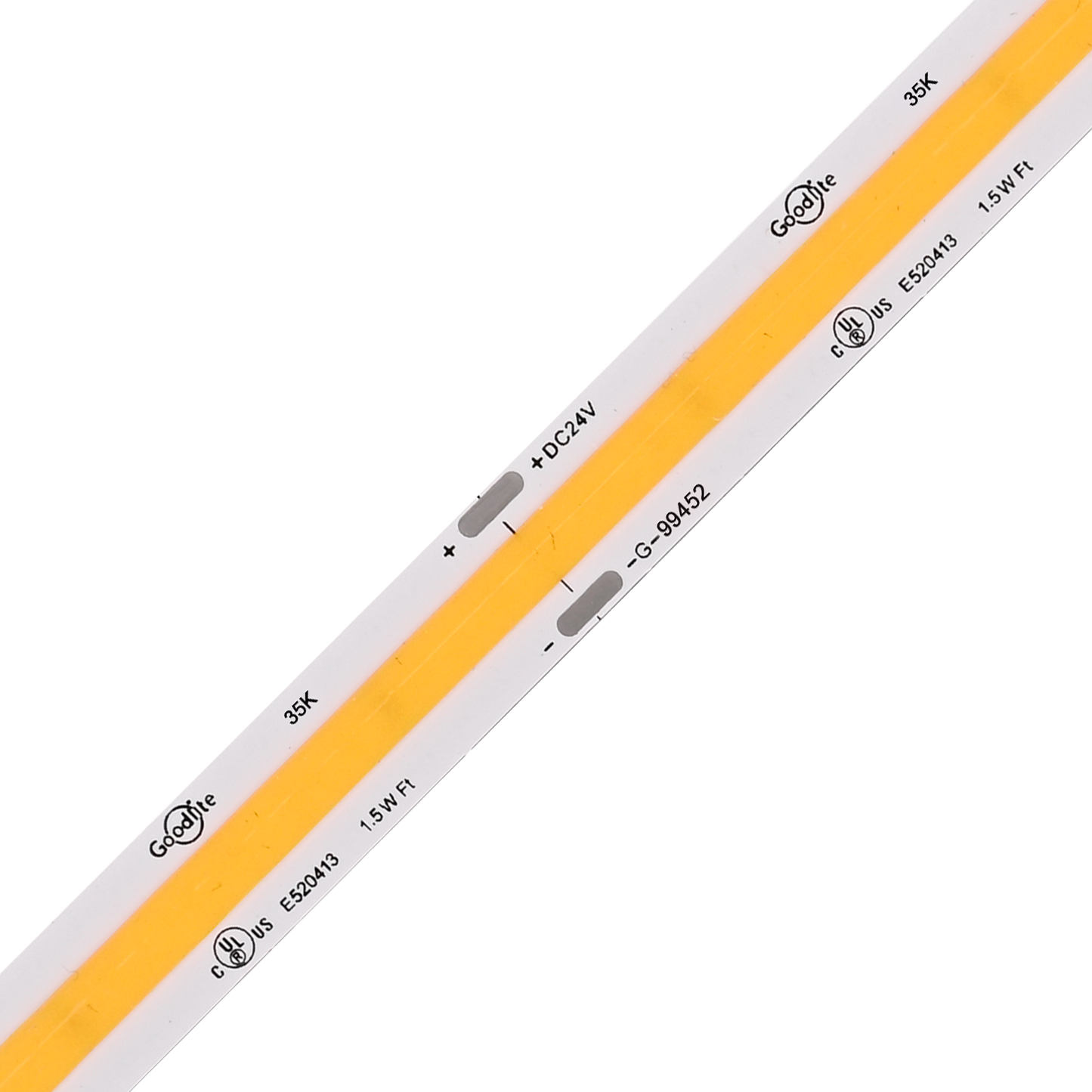 1.5W 24V COB Tape Light 3500k