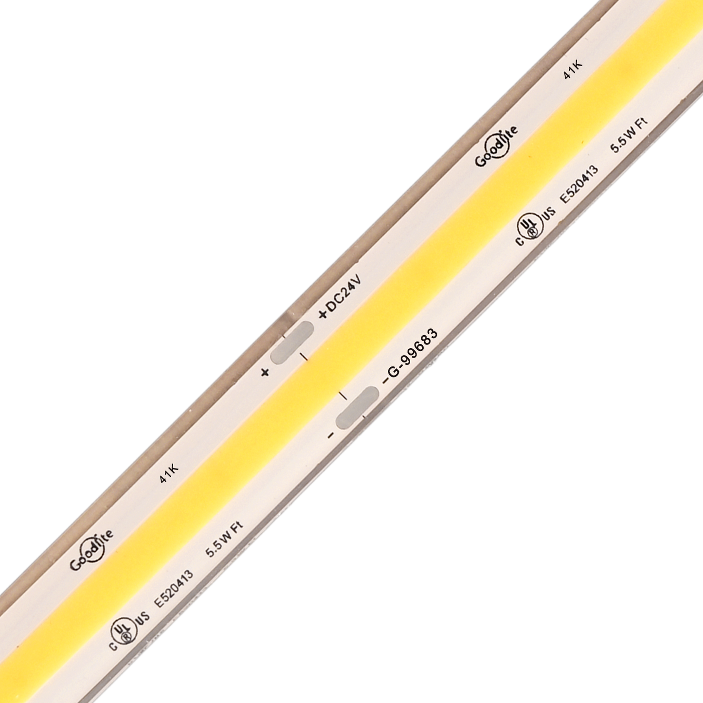 5.5W 24V IP68 Wet Rated COB Tape Light 26.25ft 4100k