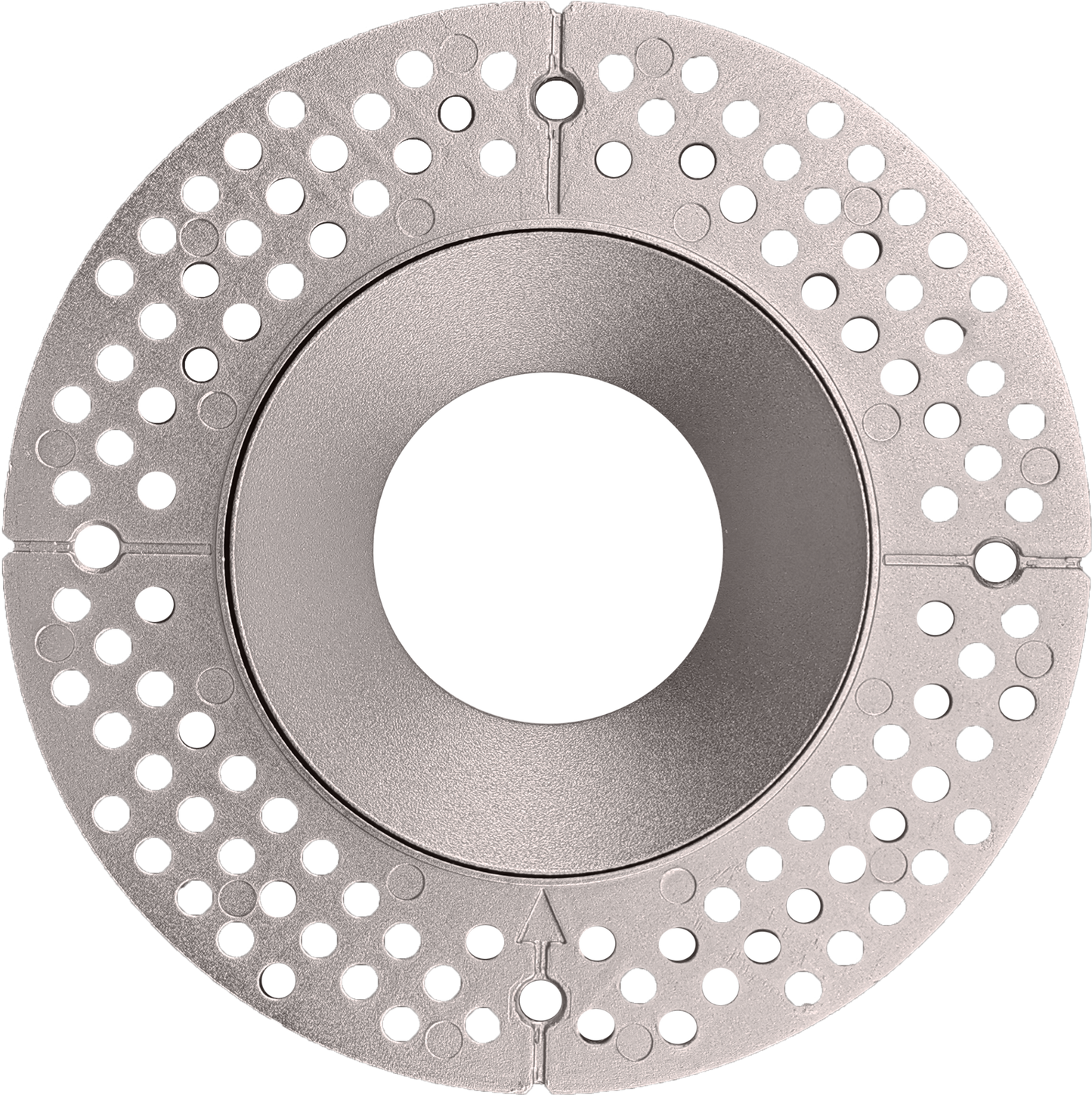 4 Inch Nickel Round Trimless Kit