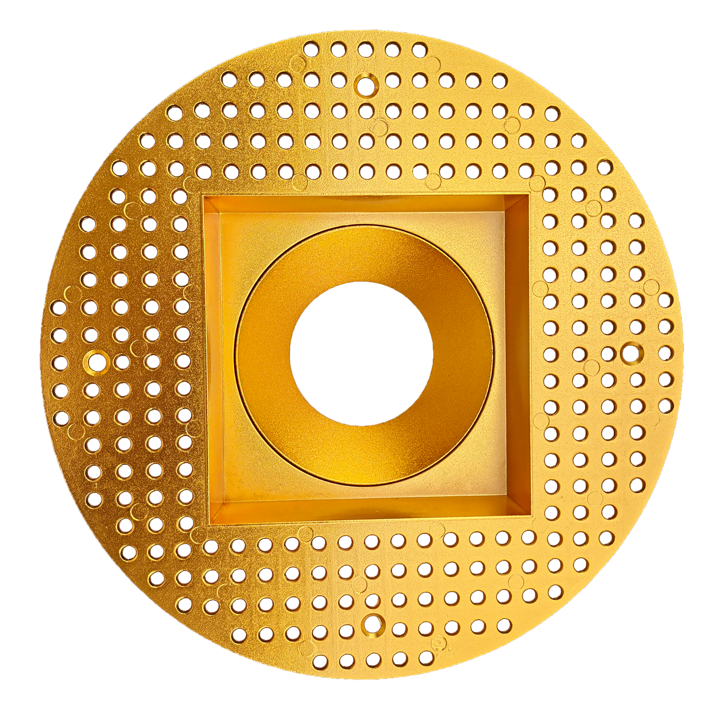 4 Inch Brass Square Trimless Kit