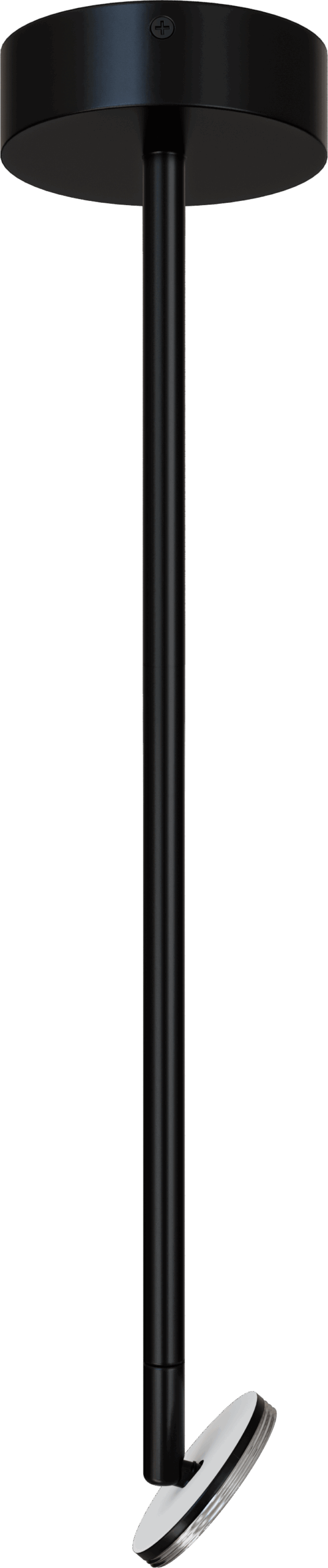 3 Inch Surface Mount Adjustable Stem Pendent (Black)