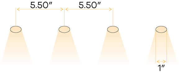 1 Inch Quadruple Head Trimless Kit