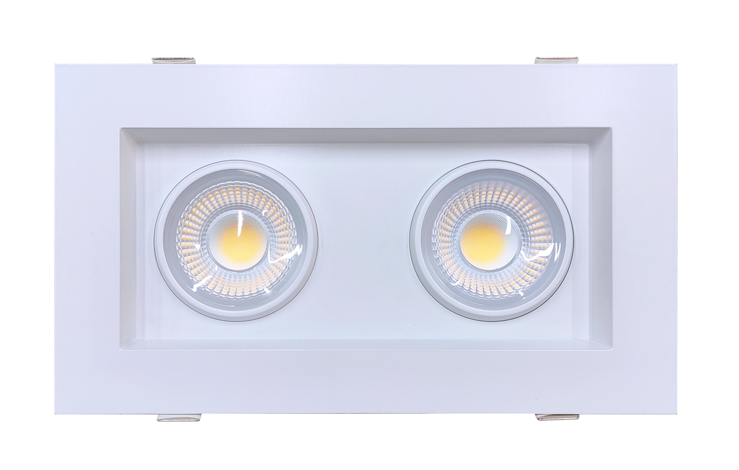 4” Double Head Regress Multiple Gimbal White
