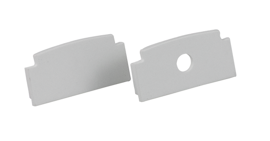 1" White end Caps