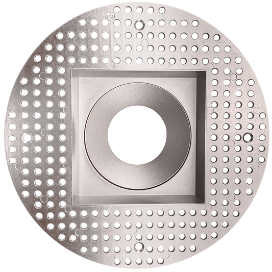4 Inch Nickel Square Trimless Kit