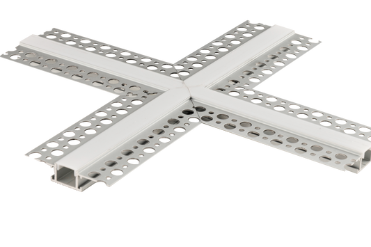1/2" X Corner Trimless Channel